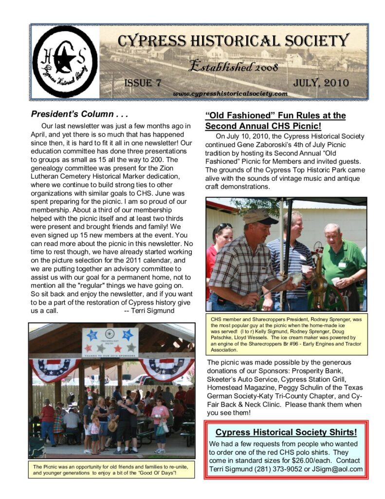 thumbnail of CHS-Newsletter-07-Jul2010