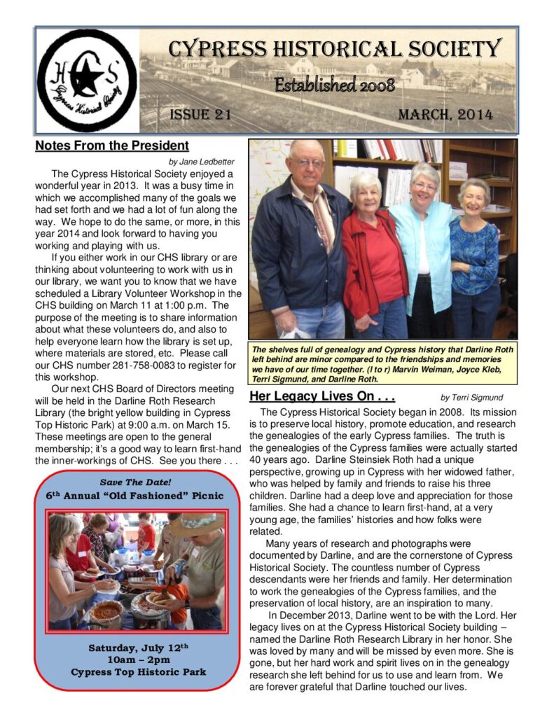 thumbnail of CHS-Newsletter-21-Mar2014