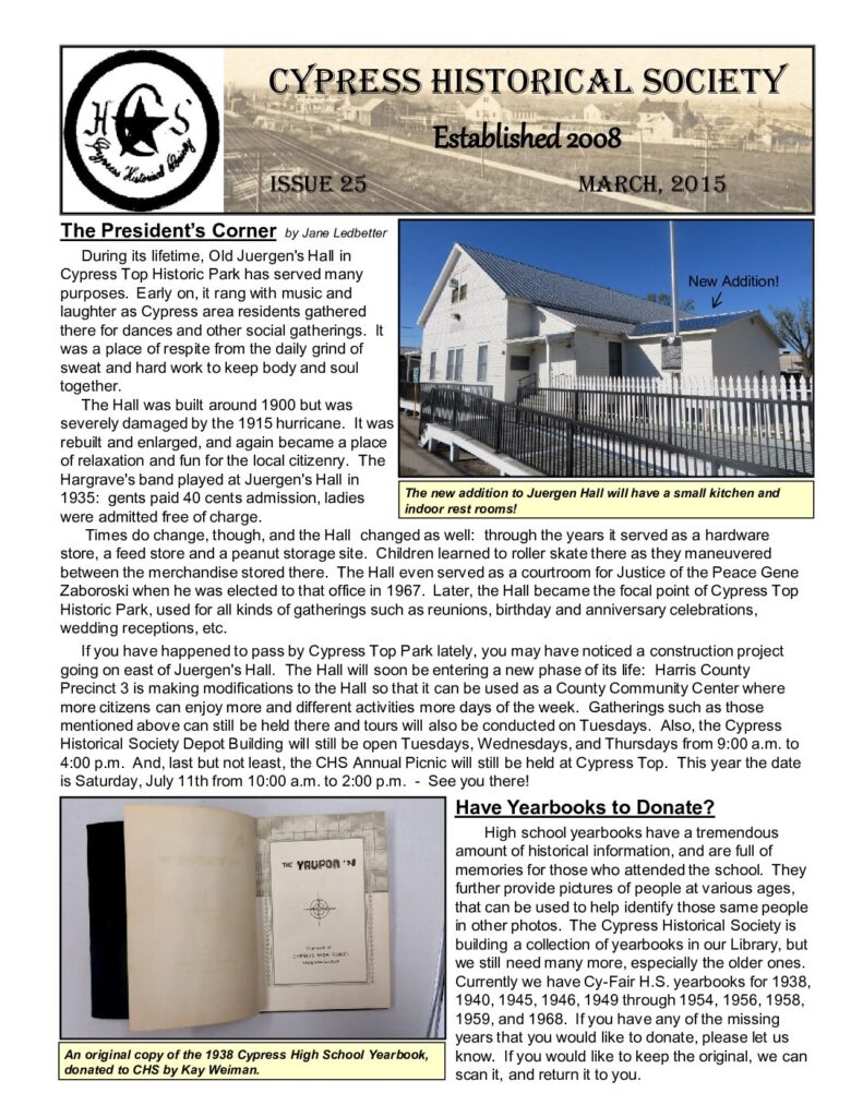 thumbnail of CHS-Newsletter-25-Mar2015