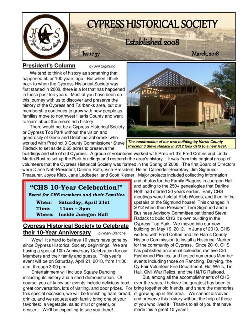 thumbnail of CHS-Newsletter-37-Mar2018