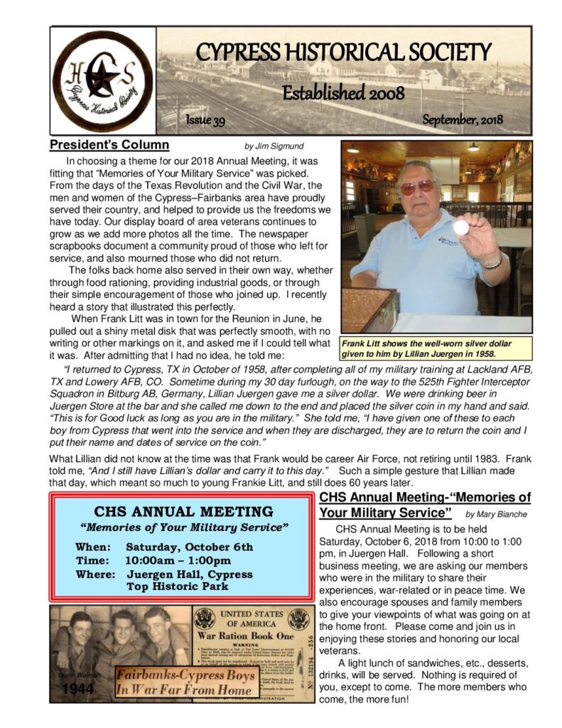 thumbnail of CHS-Newsletter-39-Sep2018