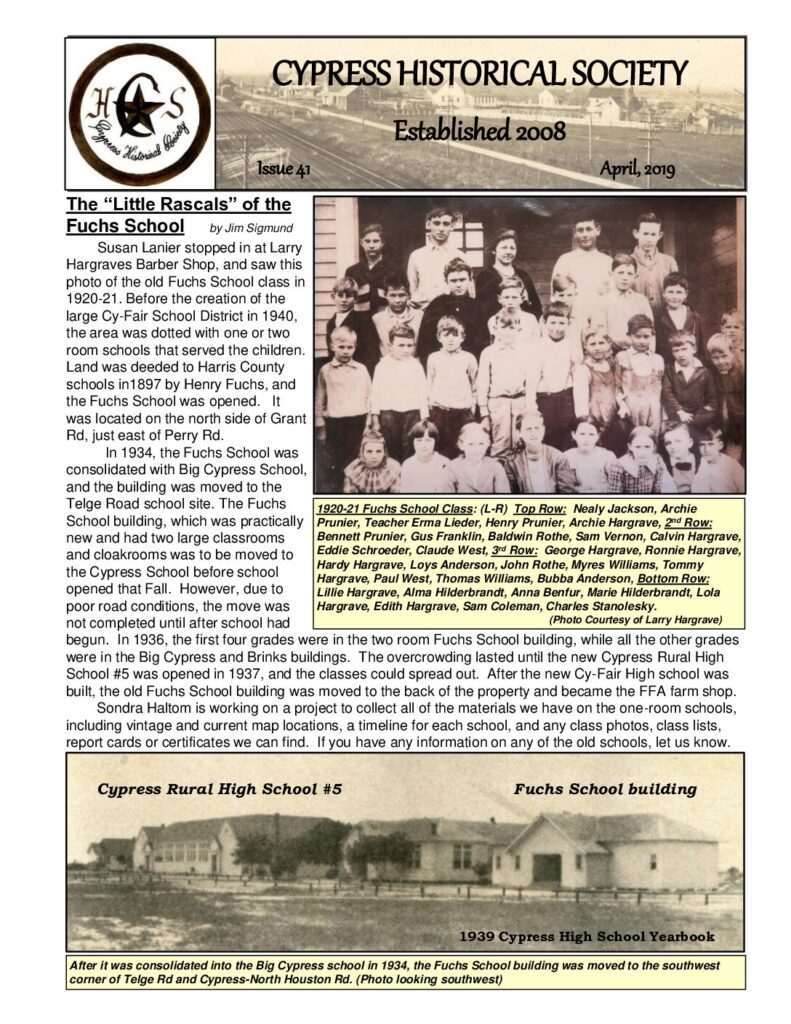 thumbnail of CHS-Newsletter-41-Apr2019
