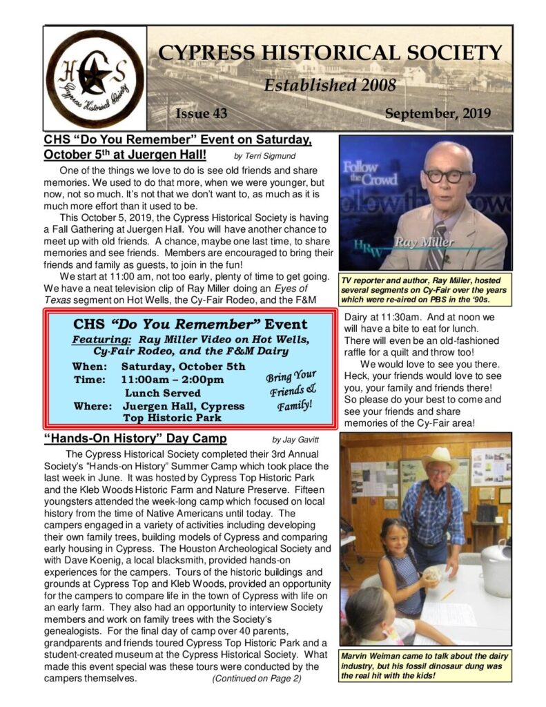 thumbnail of CHS-Newsletter-43-Sep2019