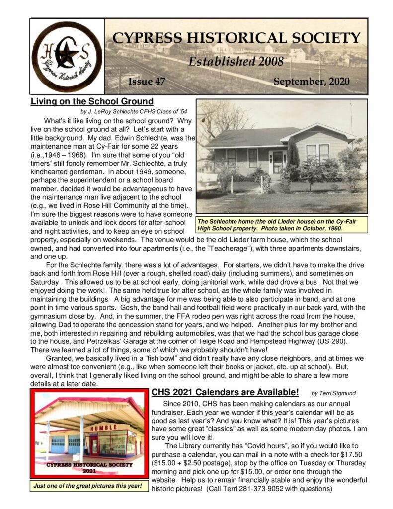 thumbnail of CHS-Newsletter-47-Sep2020