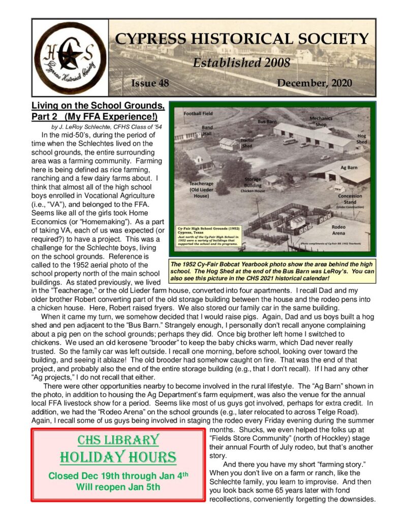 thumbnail of CHS-Newsletter-48-Dec2020