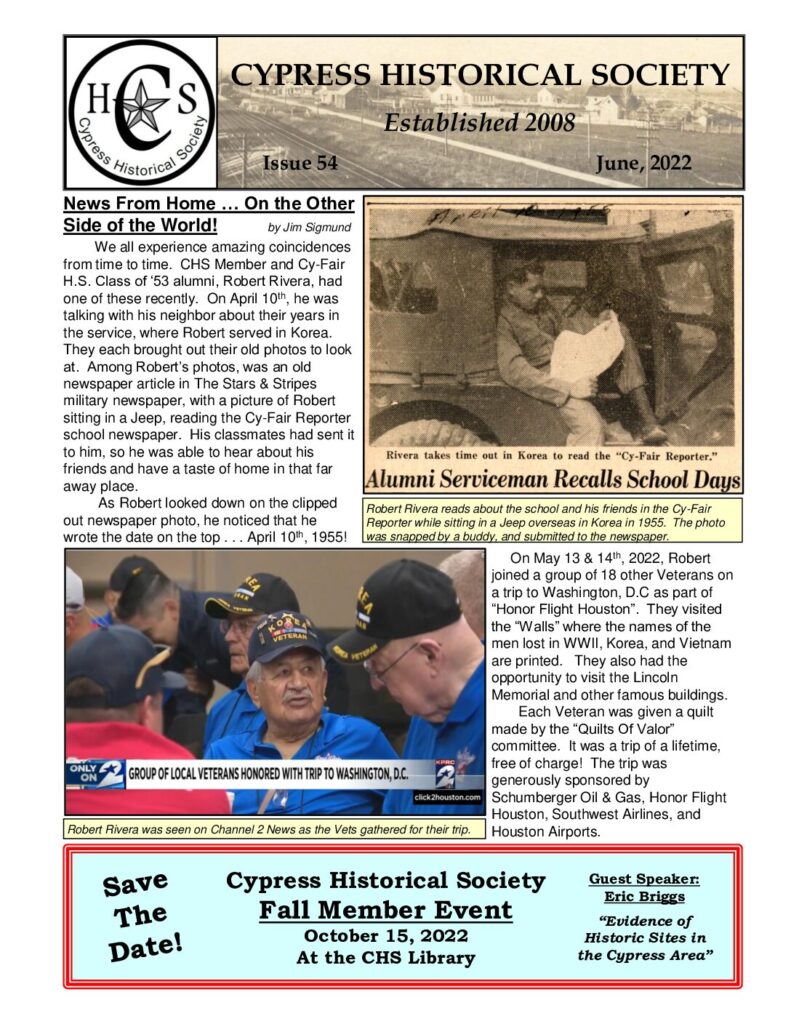 thumbnail of CHS-Newsletter-54-Jun2022