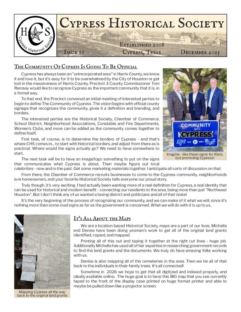 thumbnail of CHS-Newsletter-66-Dec2025